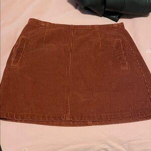 Burnt orange / red primark corduroy skirt